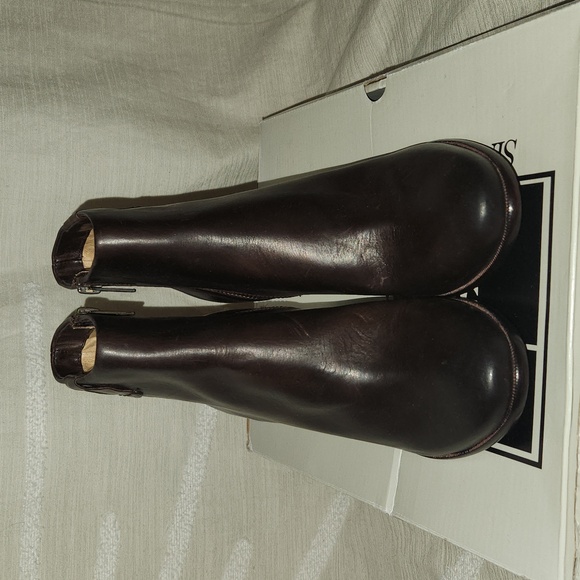 Frye Phoebe booties-svl dark brown size 7m - Picture 4 of 16